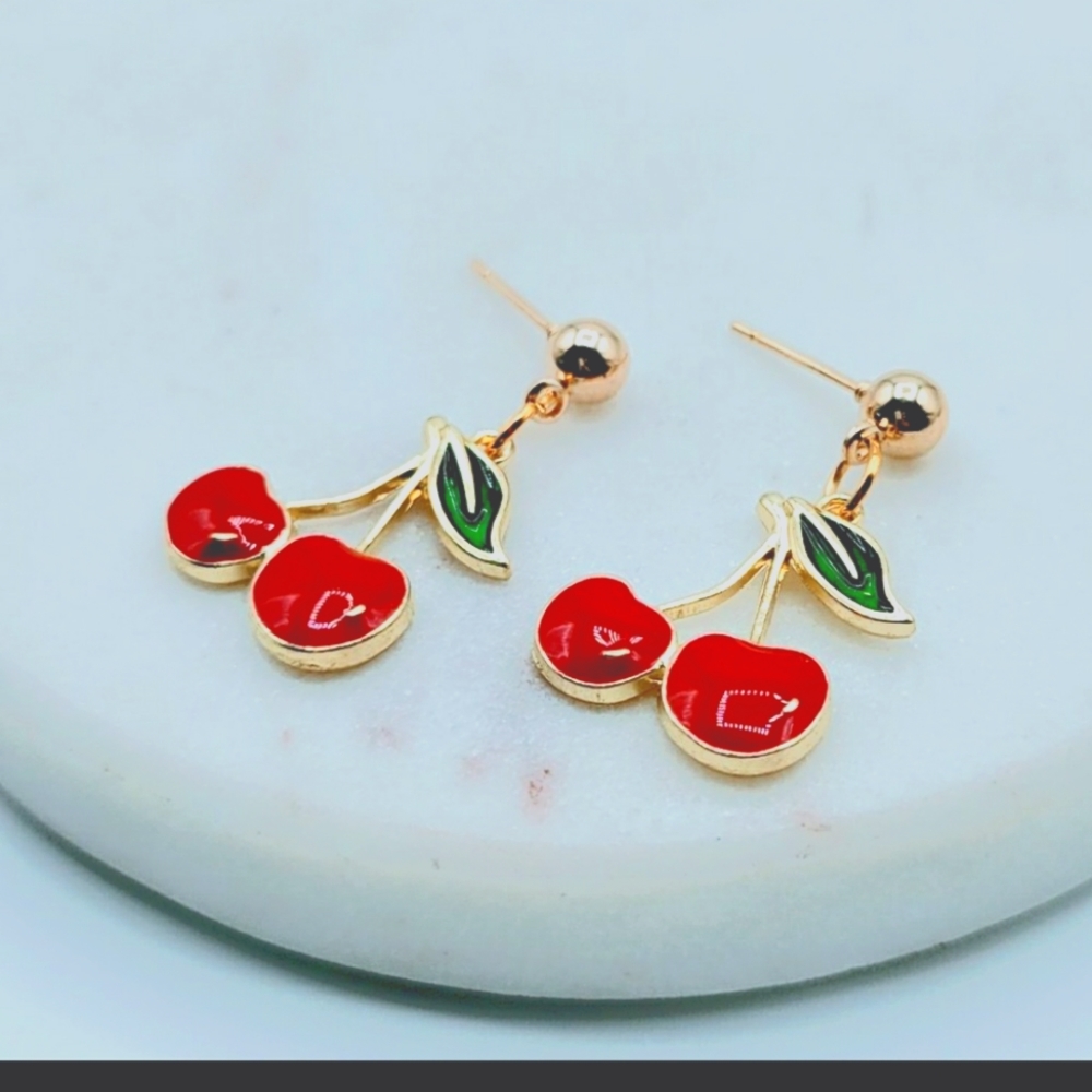 Red Cherry Earrings